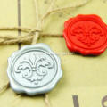 Self adhesive faux wax seal sticker labels